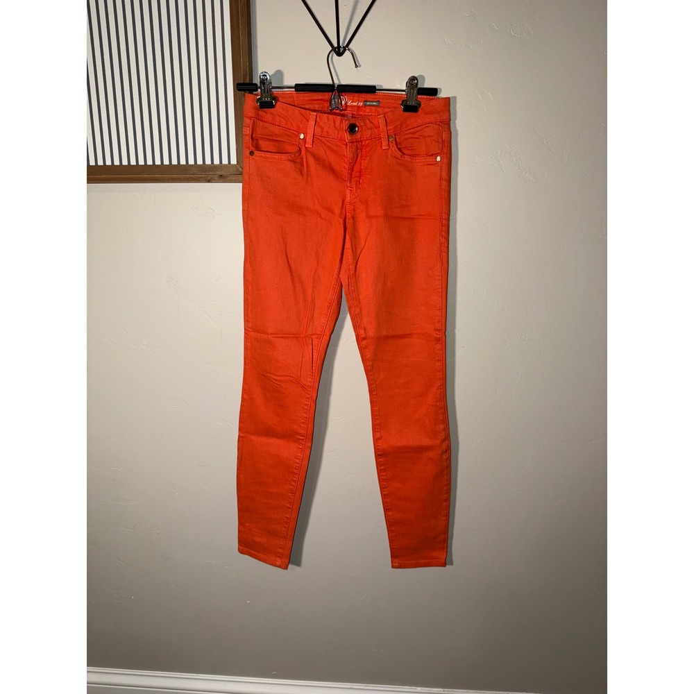 Level 99 Women Orange Jegging Slim Fit Stretch Pants JA2616 Size 27‎